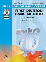 First Division Book 2 Baritone TC band method book cover